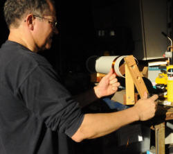 Winding the Tesla coil 